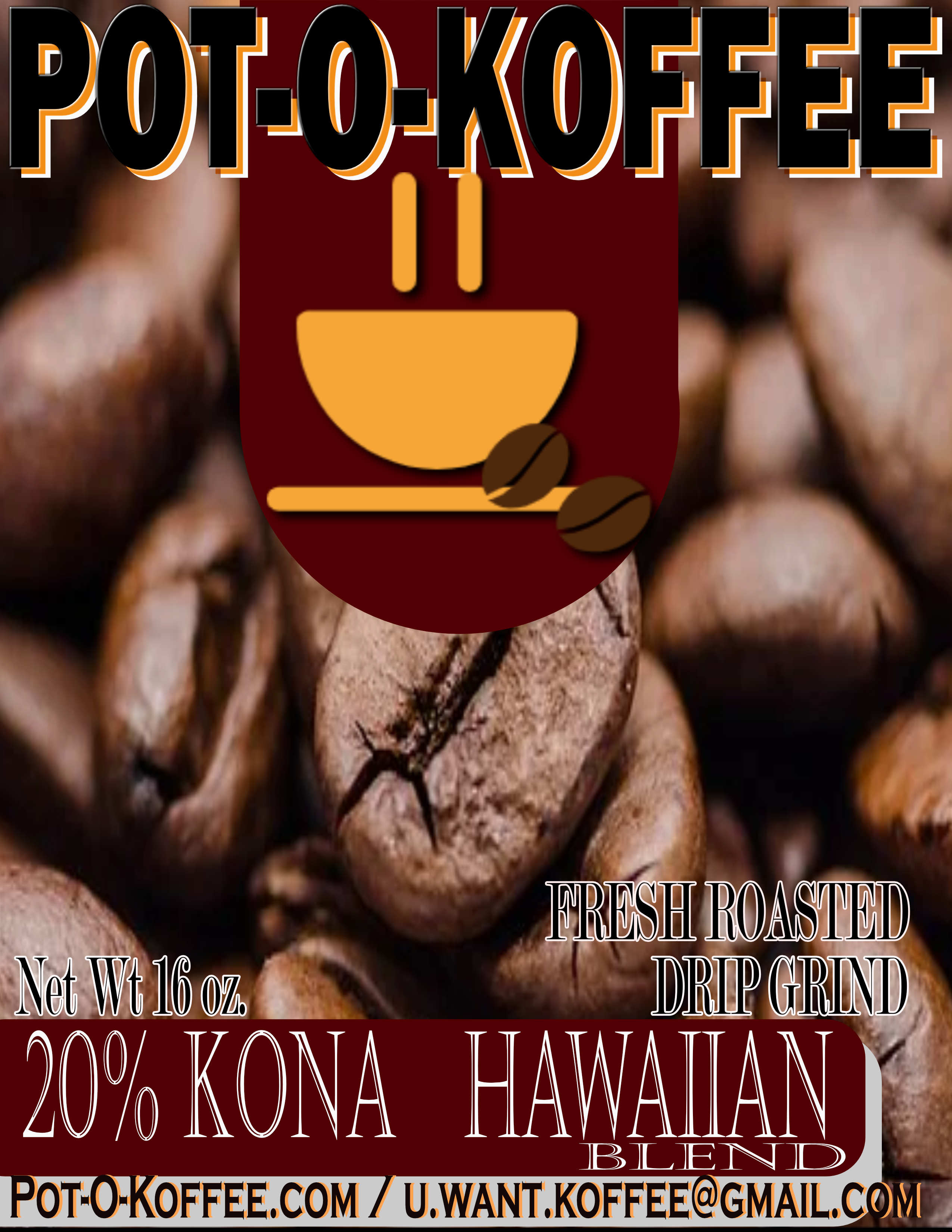 20%  Kona Hawaiian Coffee Cuvee Blend
